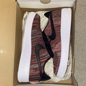 Nike Air Force 1 red and black